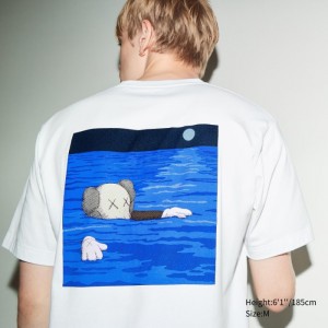 Tricko Grafika Uniqlo KAWS UT (Kratke-Sleeve) Panske Biele Slovensko | U819412