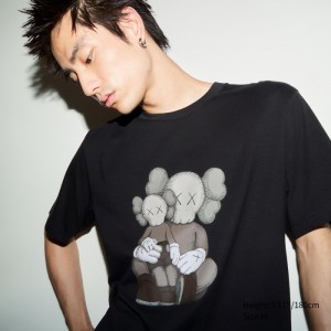 Tricko Grafika Uniqlo KAWS UT (Kratke-Sleeve) Panske Čierne Slovensko | X857043