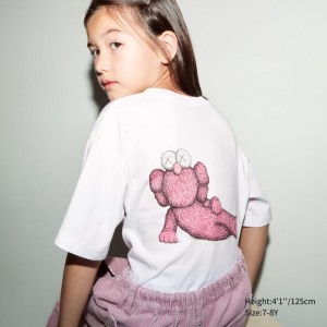 Tricko Grafika Uniqlo KAWS UT (Kratke-Sleeve) Detske Biele Slovensko | B698586