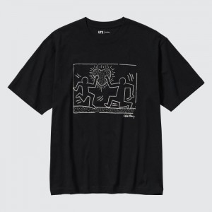 Tricko Grafika Uniqlo Keith Haring UT (Kratke Sleeve) Damske Čierne Slovensko | H746291