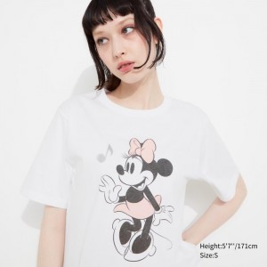 Tricko Grafika Uniqlo MAGIC FOR ALL FOREVER UT (Kratke-Sleeve) Damske Biele Slovensko | Y564641