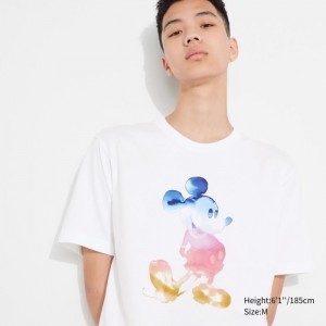 Tricko Grafika Uniqlo MAGIC FOR ALL FOREVER UT (Kratke-Sleeve) Damske Biele Slovensko | V241439