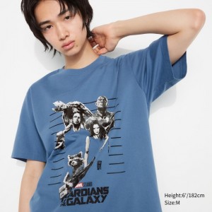 Tricko Grafika Uniqlo Marvel Art Podkategória by Mondo UT (Kratke-Sleeve) Panske Modre Slovensko | M932915