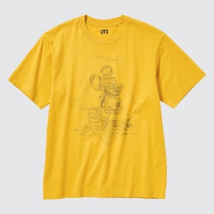 Tricko Grafika Uniqlo Mickey Stands UT (Kratke Sleeve) Damske Žlté Slovensko | X667587
