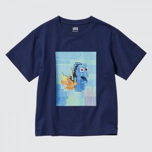 Tricko Grafika Uniqlo Pixar Art UT (Kratke-Sleeve) (Adam Lister) Detske Námornícka Modrá Slovensko | D319455