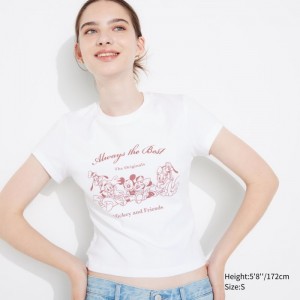 Tricko Grafika Uniqlo Podkategória UT (Kratke-Sleeve) Damske Biele Slovensko | H444017
