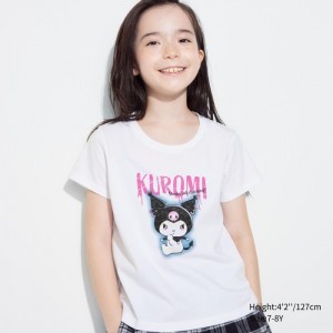 Tricko Grafika Uniqlo Sanrio characters Cropped UT (Kratke-Sleeve) Detske Biele Slovensko | V348602