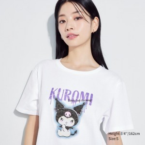 Tricko Grafika Uniqlo Sanrio characters UT (Kratke-Sleeve) Damske Biele Slovensko | C351389