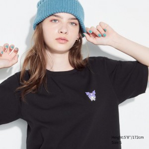 Tricko Grafika Uniqlo Sanrio characters UT (Kratke-Sleeve) Damske Čierne Slovensko | P238368