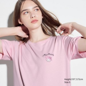 Tricko Grafika Uniqlo Sanrio characters UT (Kratke-Sleeve) Damske Ruzove Slovensko | R891594