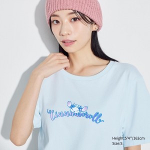 Tricko Grafika Uniqlo Sanrio characters UT (Kratke-Sleeve) Damske Svetlo Modre Slovensko | N876192