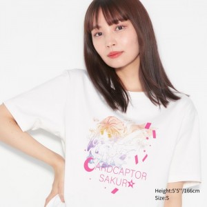 Tricko Grafika Uniqlo The World of CLAMP UT (Kratke Sleeve) Damske Biele Slovensko | M530796