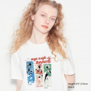 Tricko Grafika Uniqlo The World of CLAMP UT (Kratke Sleeve) Damske Biele Slovensko | H273529