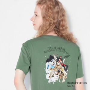Tricko Grafika Uniqlo The World of CLAMP UT (Kratke Sleeve) Damske Zelene Slovensko | O436258
