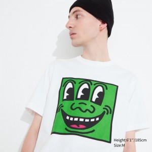 Tricko Grafika Uniqlo UT Archive UT (Kratke-Sleeve) (Keith Haring) Panske Biele Slovensko | M277439