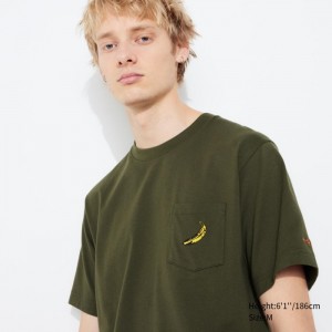 Tricko Grafika Uniqlo UT Archive UT (Kratke Sleeve) (Andy Warhol) Panske Olivovo Zelená Slovensko | C489517