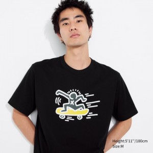 Tricko Grafika Uniqlo UT Archive UT (Kratke-Sleeve) (Keith Haring) Panske Čierne Slovensko | I034696