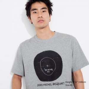 Tricko Grafika Uniqlo UT Archive UT (Kratke-Sleeve) (Jean-Michel Basquiat) Panske Siva Slovensko | M198098