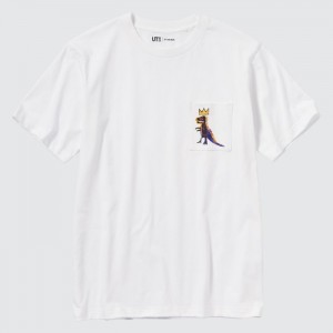 Tricko Grafika Uniqlo UT Archive UT (Kratke-Sleeve) (Jean-Michel Basquiat) Panske Biele Slovensko | H298553