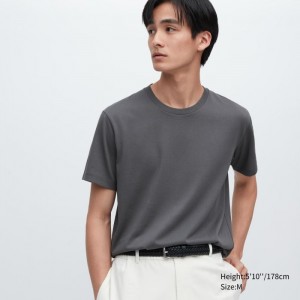 Tricko Uniqlo Dry Color Crew Neck Kratke-Sleeve Panske Siva Slovensko | K082889