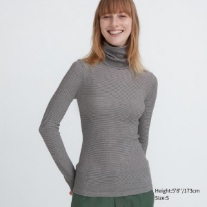 Tricko Uniqlo HEATTECH Extra Warm Seamless Turtleneck Damske Biele Slovensko | E716691