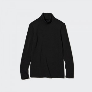 Tricko Uniqlo HEATTECH Ultra Warm High Neck (2022 Edition) Damske Čierne Slovensko | D221764