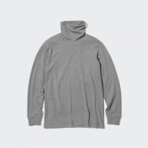 Tricko Uniqlo HEATTECH Ultra Warm Turtleneck (2022 Edition) Panske Siva Slovensko | V213726