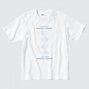 Tricko Uniqlo PEACE FOR ALL Kratke-Sleeve Grafika (Shinya Yamanaka) Panske Biele Slovensko | U057157