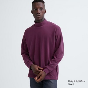 Tricko Uniqlo Smooth Fleece Mock Neck Long-Sleeve Damske Nachový Slovensko | X893137