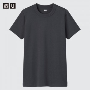 Tricko Uniqlo U Crew Neck Kratke-Sleeve Damske Tmavo Siva Slovensko | C935454