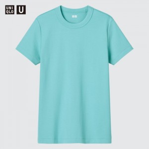Tricko Uniqlo U Crew Neck Kratke-Sleeve Damske Modre Slovensko | O524657