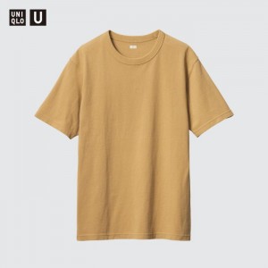 Tricko Uniqlo U Crew Neck Kratke-Sleeve Damske Žlté Slovensko | M415389