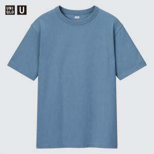 Tricko Uniqlo U Crew Neck Kratke-Sleeve Panske Modre Slovensko | Q653372