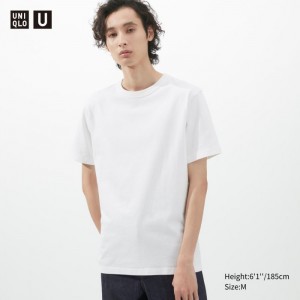Tricko Uniqlo U Crew Neck Kratke-Sleeve Panske Biele Slovensko | Q570099