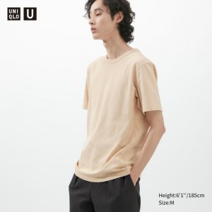 Tricko Uniqlo U Crew Neck Kratke-Sleeve Panske Natural Slovensko | W558346