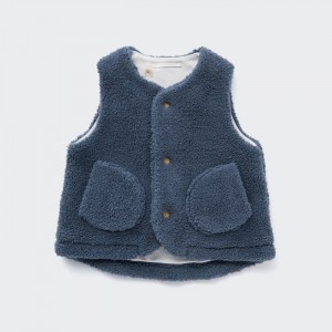 Vesta Uniqlo Pile-Podsite Fleece Reversible Pre Babatka Modre Slovensko | C114004